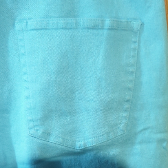 Lavena “Dustworth” Embroidered Capri Pants – Turquoise Size 12 - Picture 12 of 16